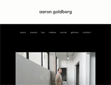 Tablet Screenshot of aarongoldberg.com